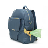 Blue diaper bag backpack baby bag small diaper bag Pretty Pokets diaper bag small diaper bag toddler mom bag mommy bag Shayla Diaper Bag Backpack -Blue - Pretty Pokets