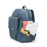 Blue diaper bag backpack baby bag small diaper bag Pretty Pokets diaper bag small diaper bag toddler mom bag mommy bag Shayla Diaper Bag Backpack -Blue - Pretty Pokets