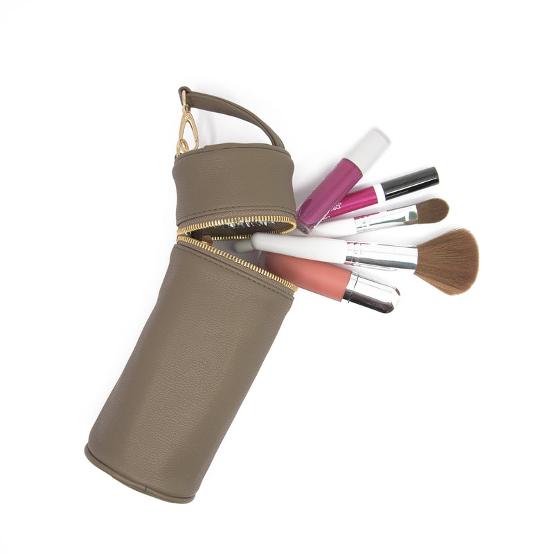 Barrel Makeup Bag  Round Cosmetic Bag – Pretty Pokets