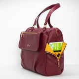 Ajanta Diaper Bag Tote - Burgundy (Bundle) - Pretty Pokets
