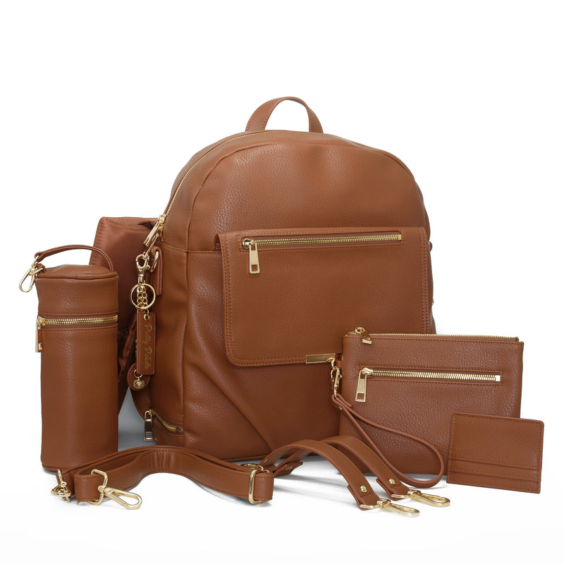brown leather diaper bag backpack Diaper Bag Backpack (Bundle) ,Pretty Baby Backpacks – Pretty Pokets