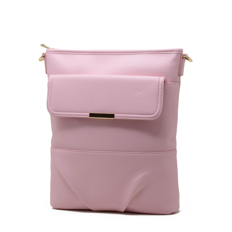 Pink Green Laptop Crossbody Bag, book bag, laptop case